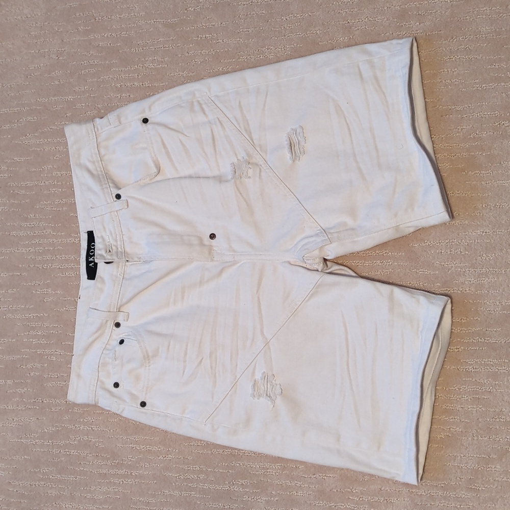 AKOO Distressed Shorts
